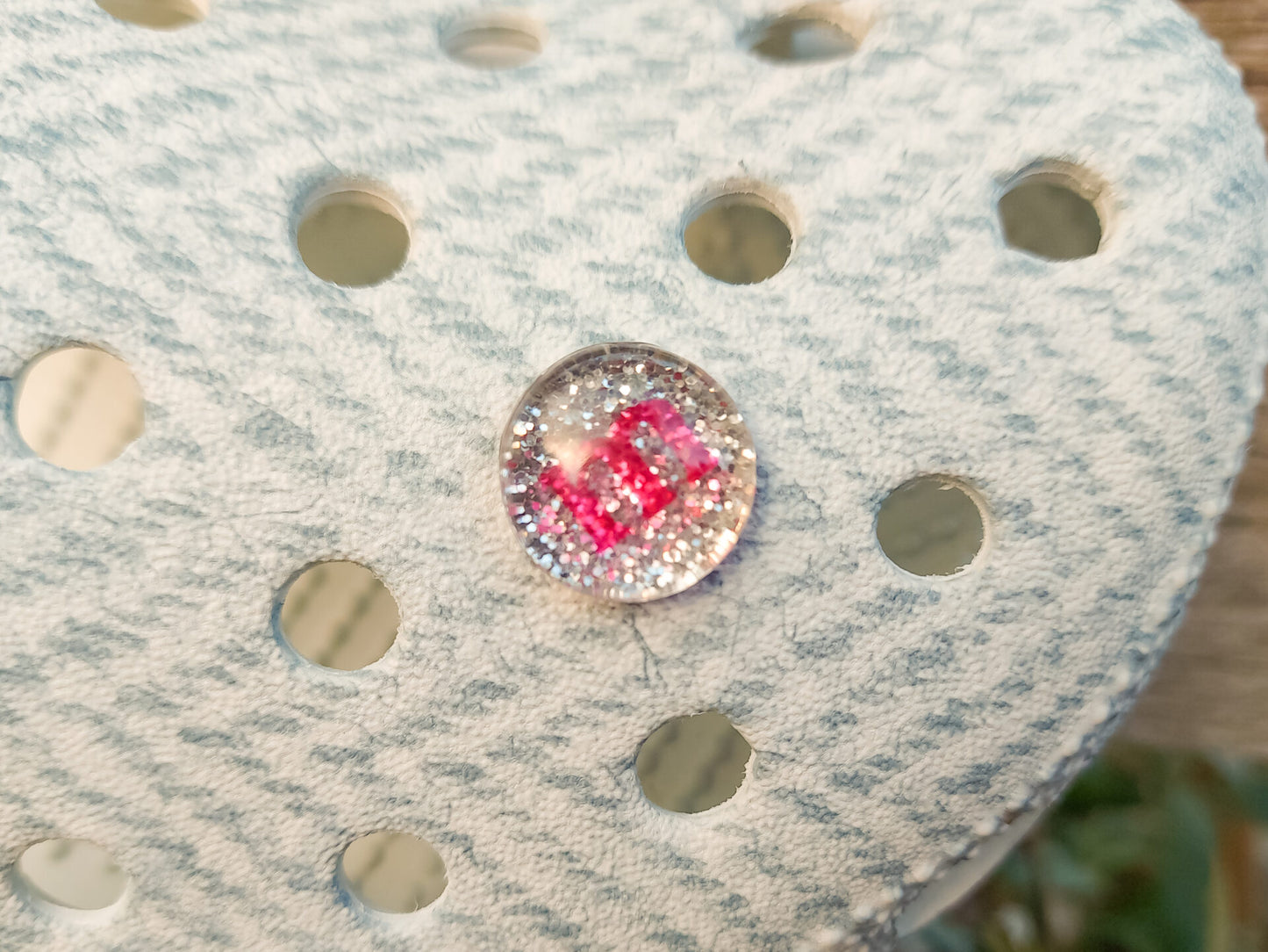 Glitter M&M Candy Clog Charms