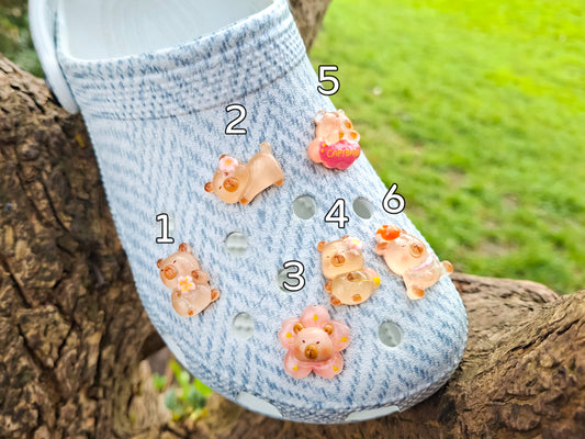 Kawaii Capybara Clog Charms