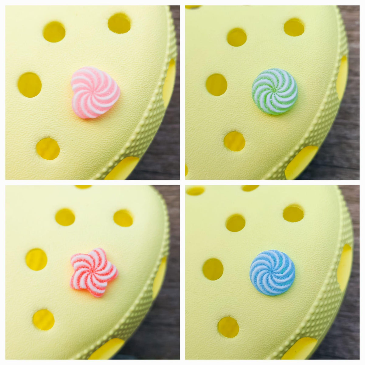 Swirl Candy Clog Charms