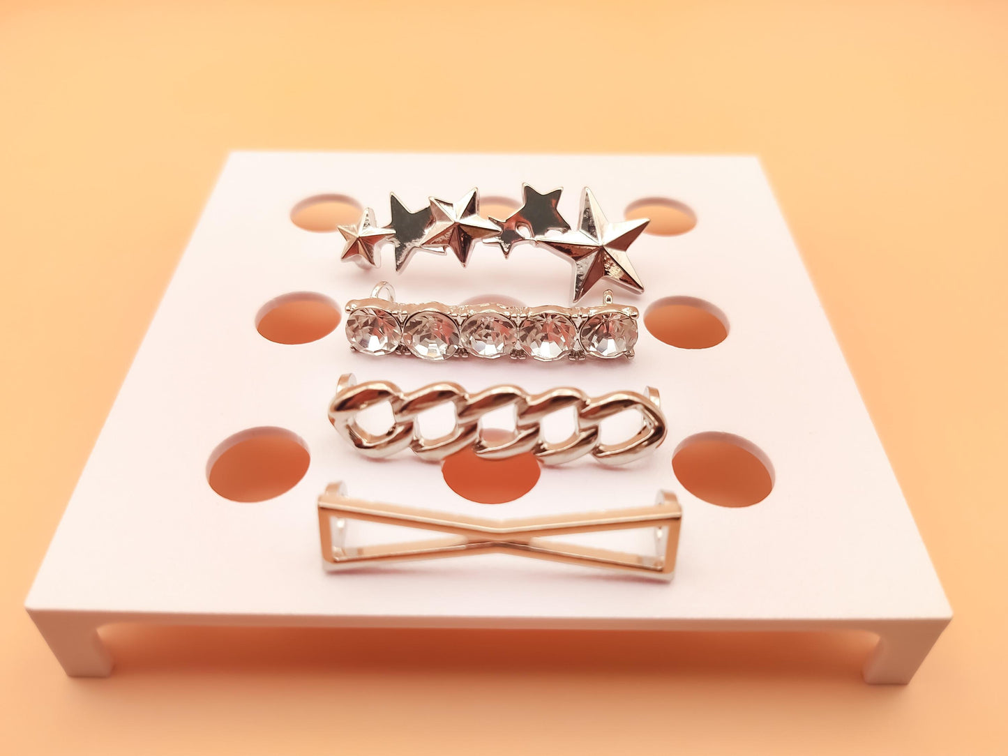 Shoelace Jewelry Clips 4pc Set