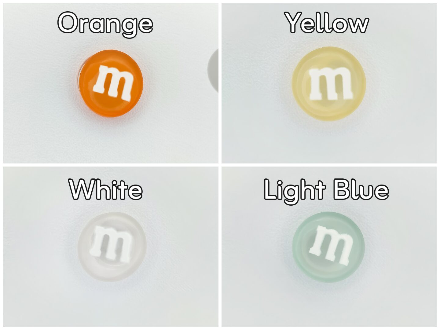 Luminous M&M Candy Clog Charms