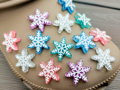 Winter Snowflakes Clog Charms