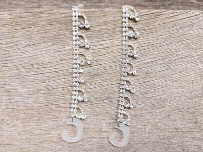 Rhinestone Clog Chains 2pc Set