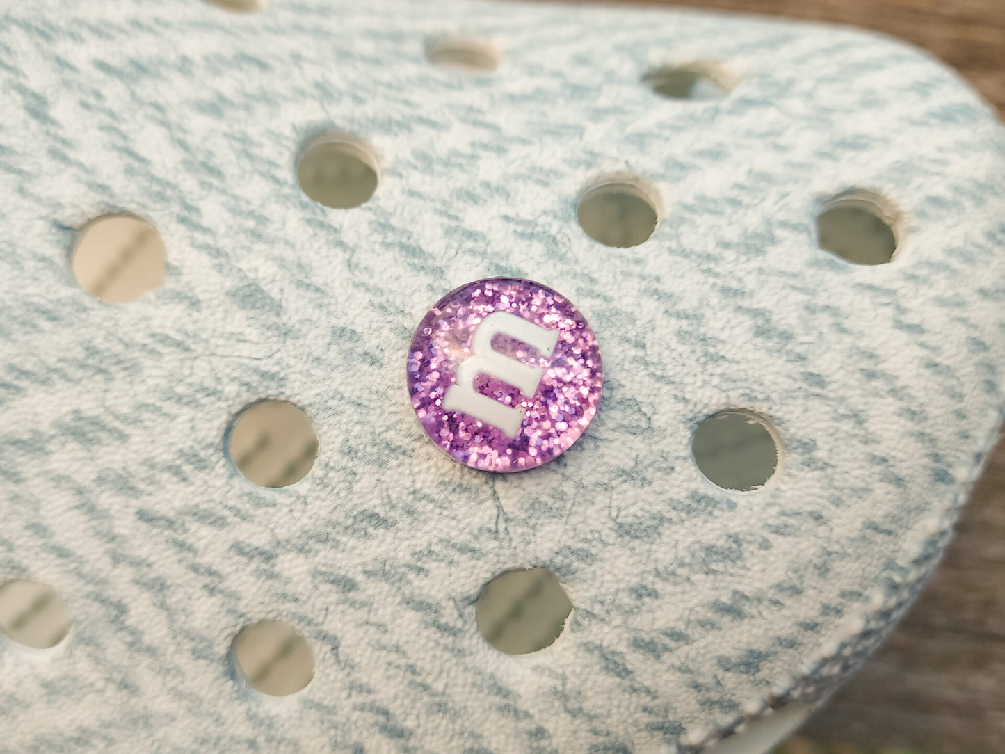 Glitter M&M Candy Clog Charms
