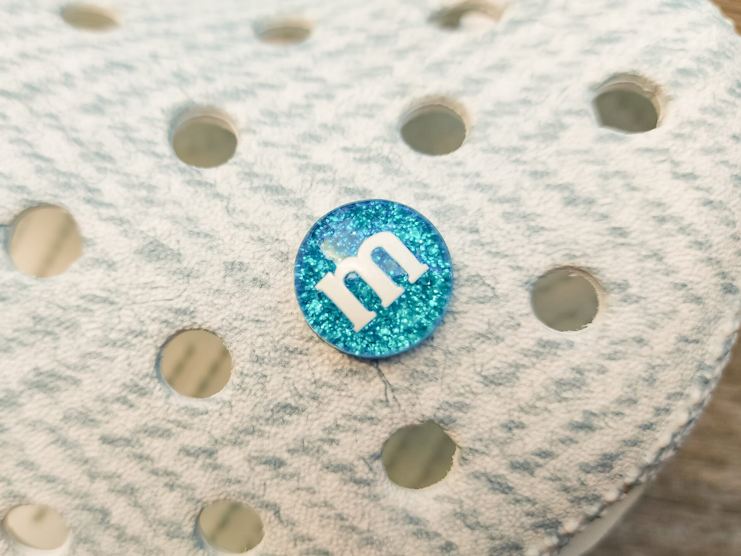 Glitter M&M Candy Clog Charms