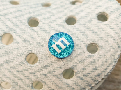 Glitter M&M Candy Clog Charms