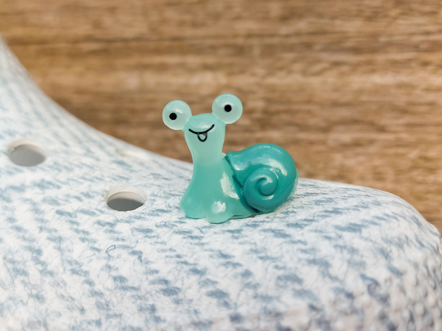 Luminous Snail Clog Charms