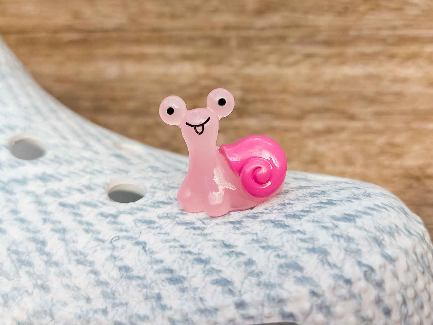Luminous Snail Clog Charms