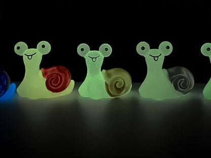 Luminous Snail Clog Charms