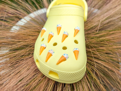 Ice Cream Cone Clog Charms