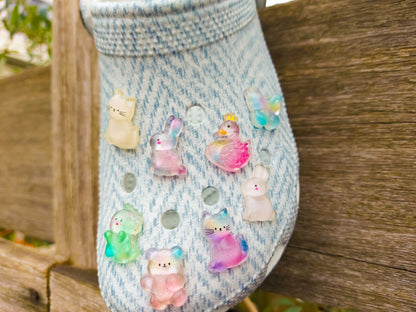 Magical Pastel Animals Clog Charms