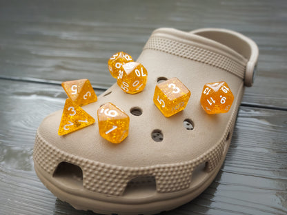 D&D Dice Clog Charm 7pc Set