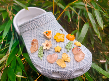 Cozy Autumn Clog Charm 12pc Set