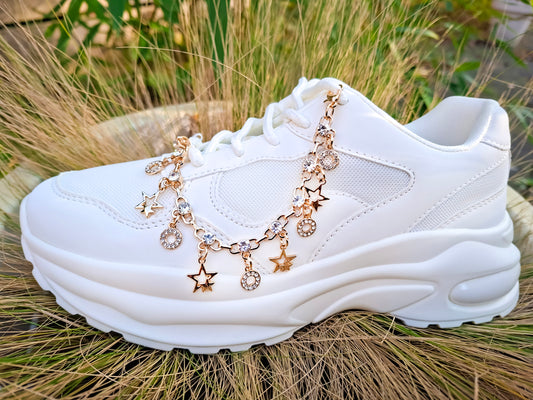 Gold Star Shoe Chains 2pc Set