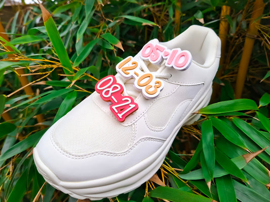 Personalized Date Shoe Charms