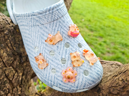 Kawaii Capybara Clog Charms