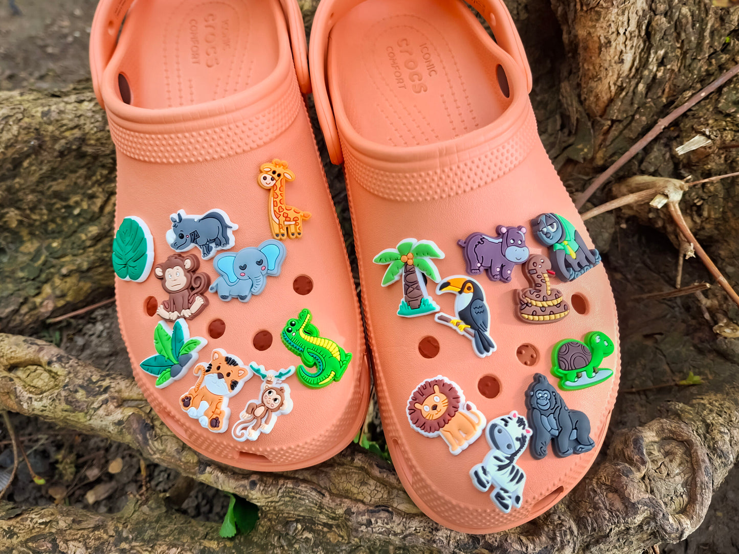Jungle Animal Clog Charms