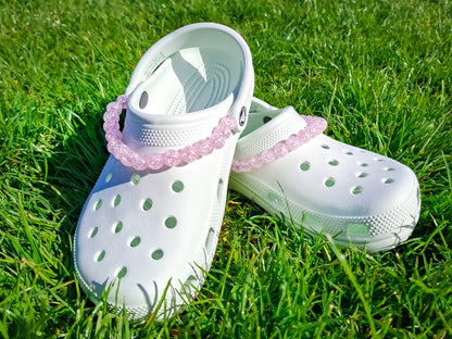 Pink Beaded Clog Chains 2pc Set