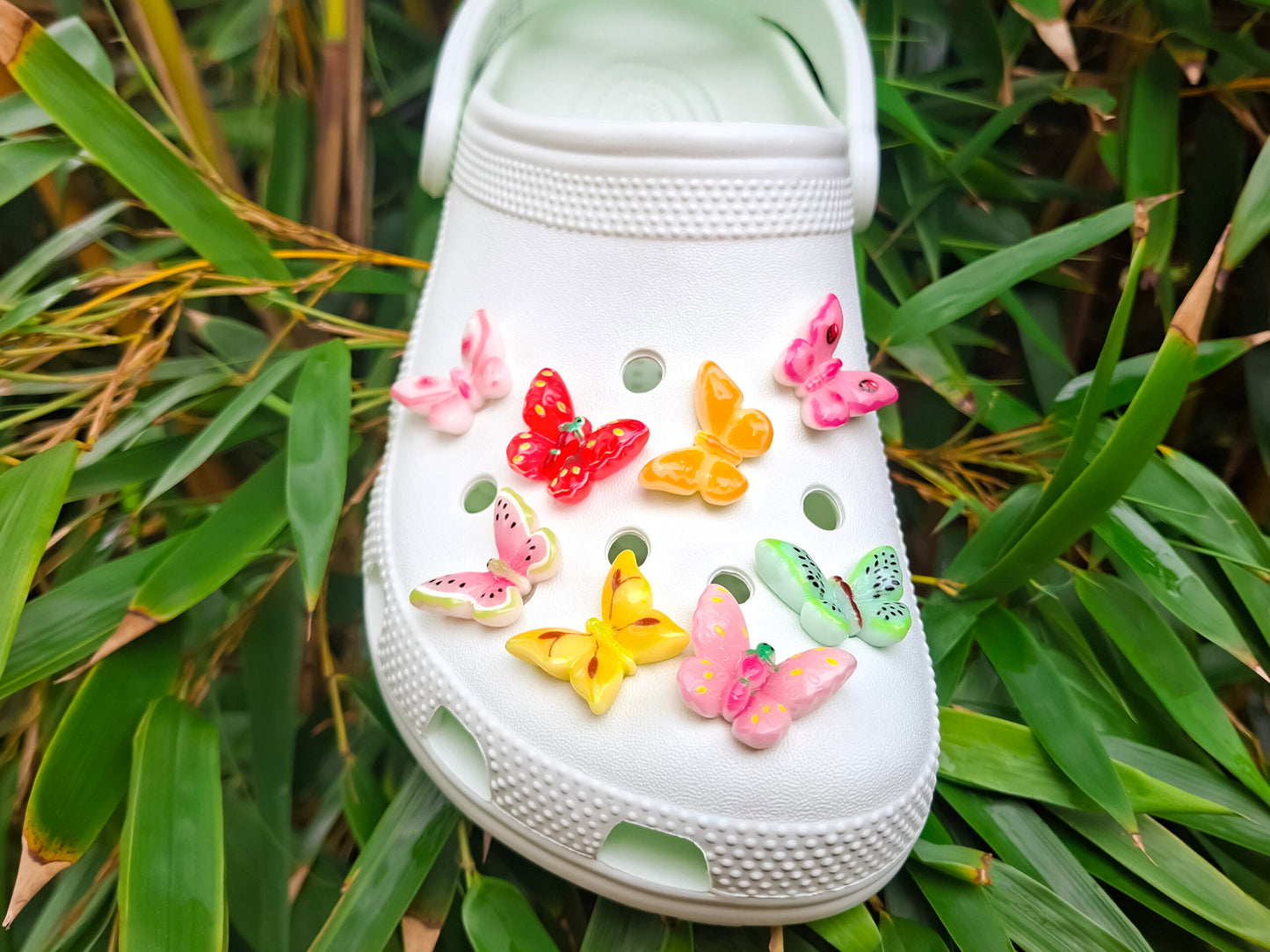 Fruit Butterfly Clog Charms