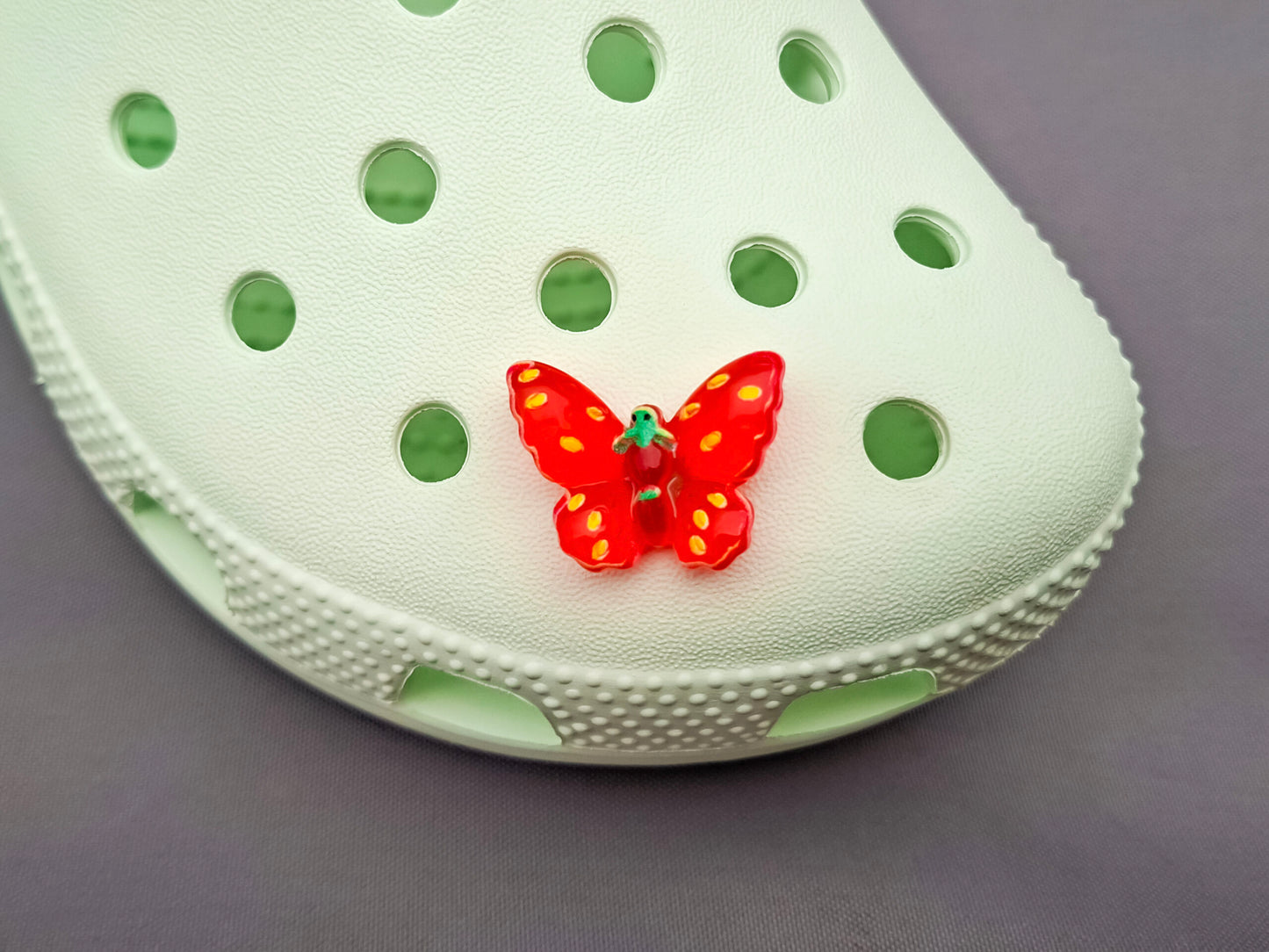 Fruit Butterfly Clog Charms