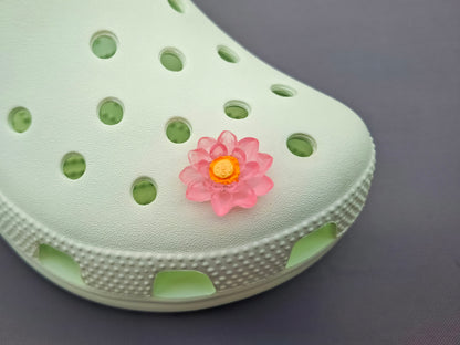 Luminous Lotus Flower Clog Charms