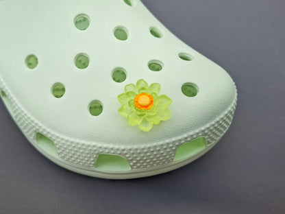 Luminous Lotus Flower Clog Charms