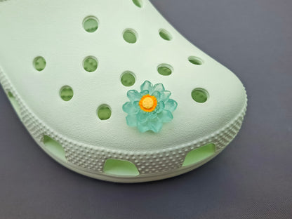 Luminous Lotus Flower Clog Charms