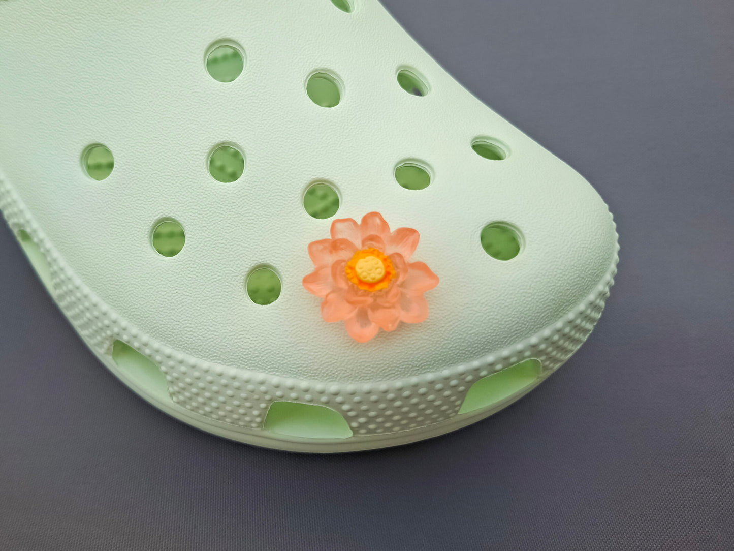 Luminous Lotus Flower Clog Charms