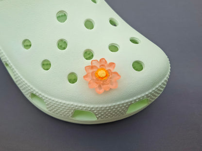 Luminous Lotus Flower Clog Charms
