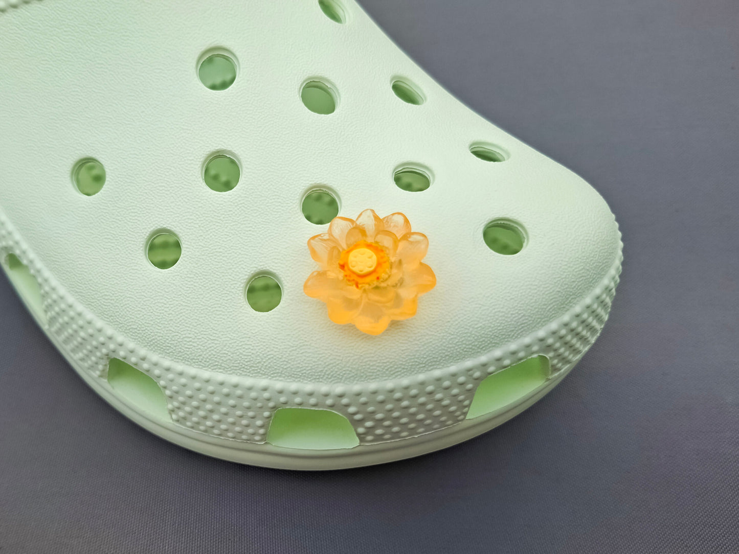 Luminous Lotus Flower Clog Charms