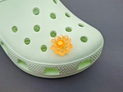 Luminous Lotus Flower Clog Charms