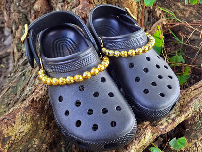 Metallic Pearl Clog Chains 2pc Set