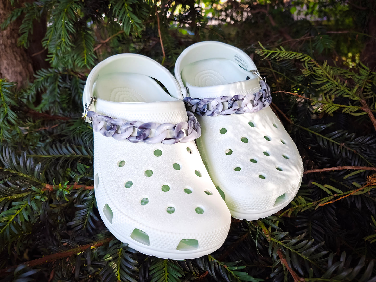 Marmor-Clog-Ketten 2er-Set