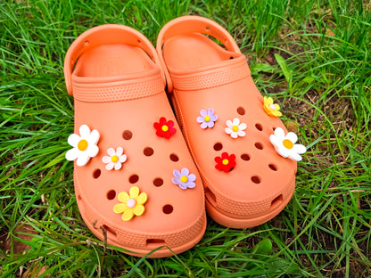 Sunset Flowers Clog Charm 10pc Set