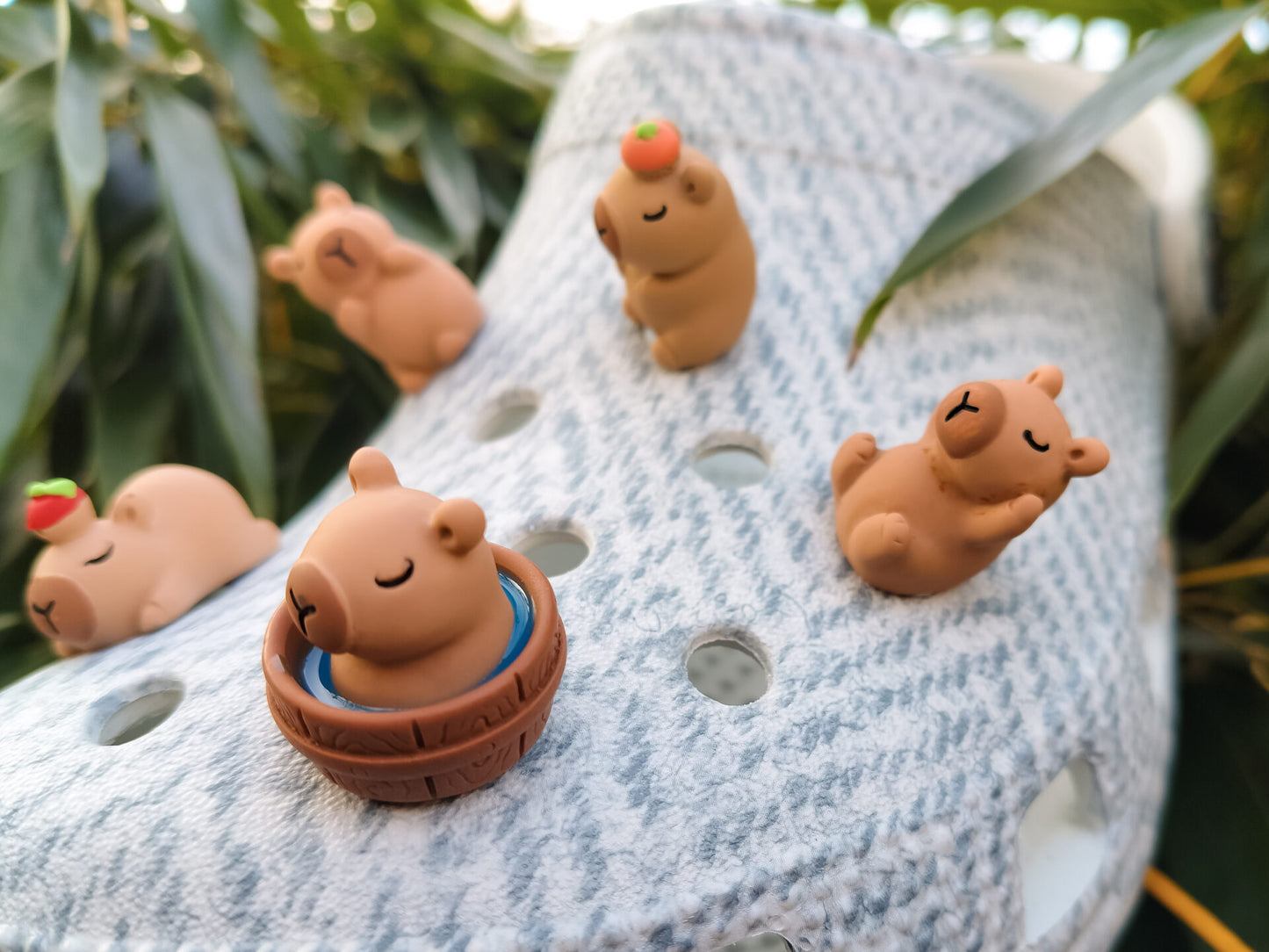 Capybara Clog Charms 5pc Set