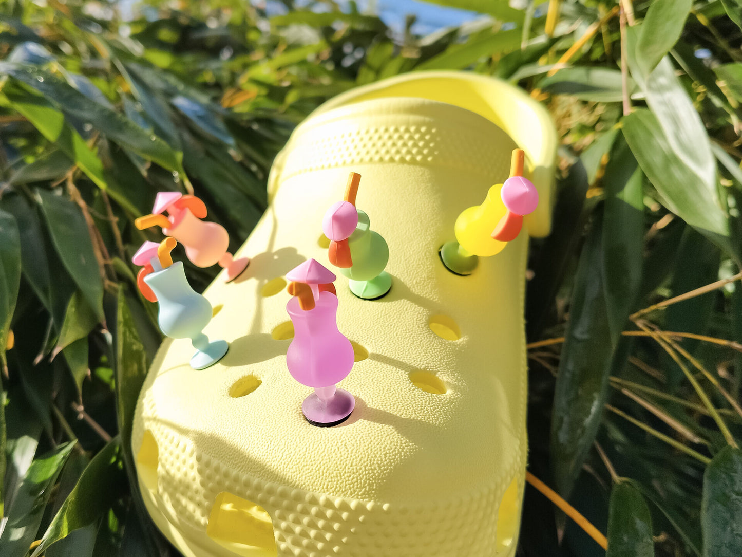 Beach Cocktail Clog Charms