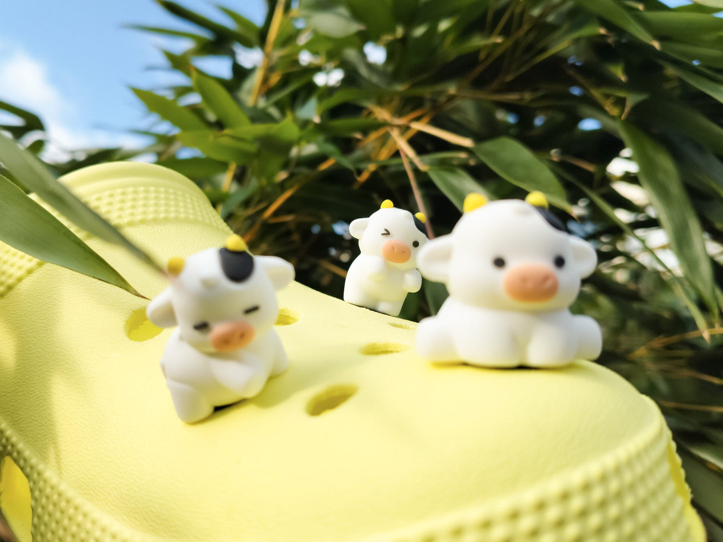 Cute Cow Clog Charms