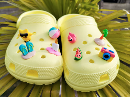 Summer Holiday Clog Charms