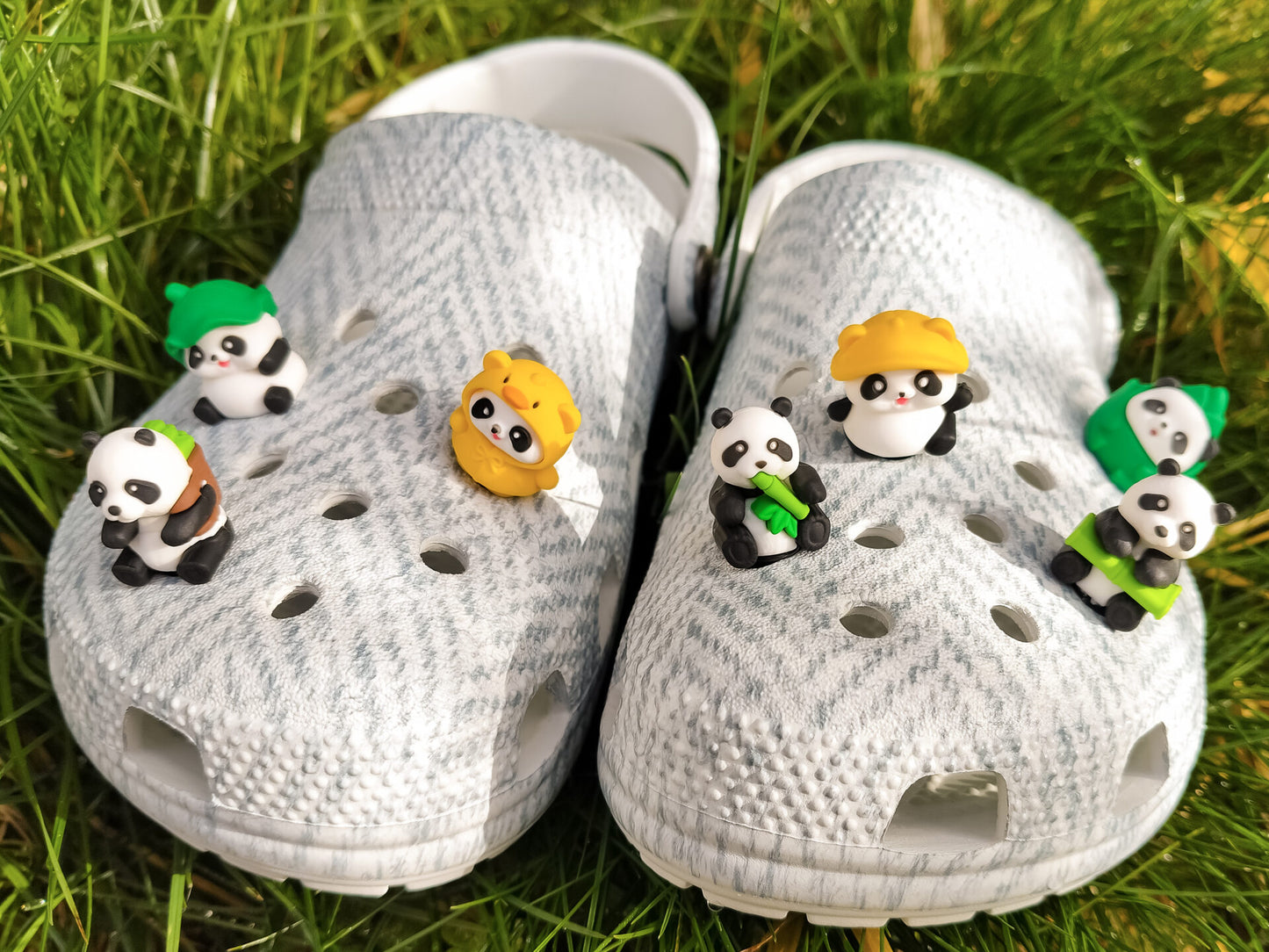 Panda Party Clog Charms