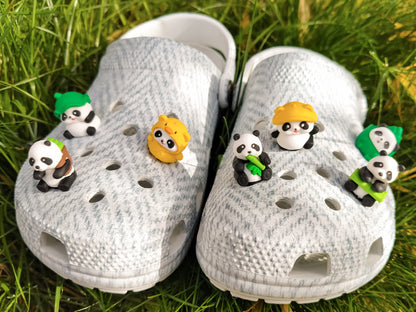 Panda Party Clog Charms