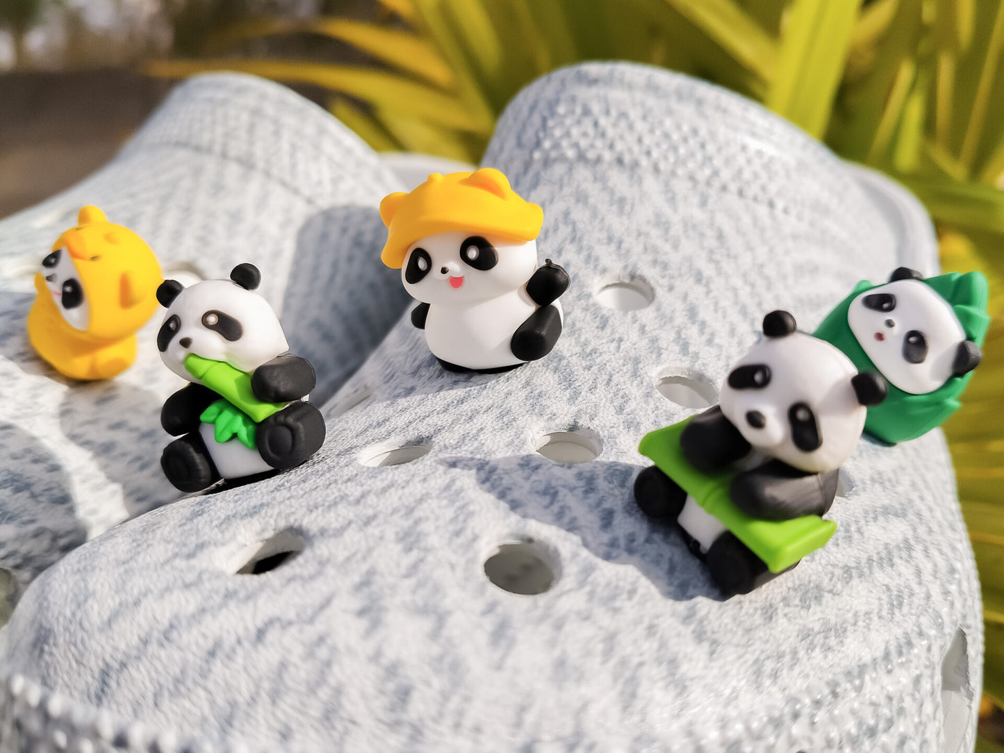 Panda Party Clog Charms