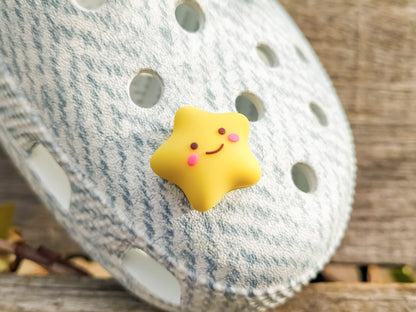 Smiley Stars & Hearts Clog Charms