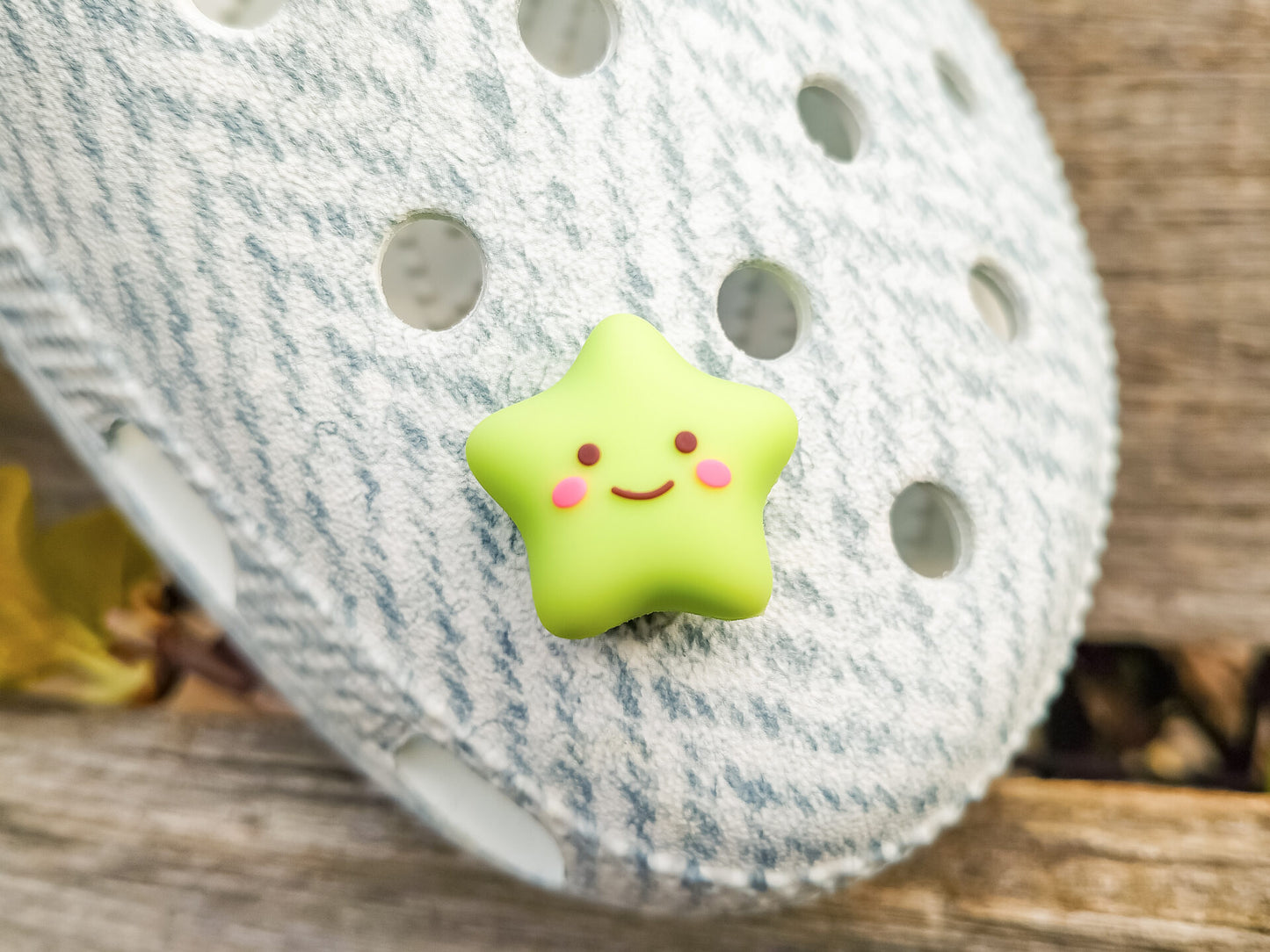 Smiley Stars & Hearts Clog Charms