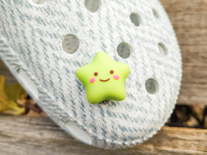Smiley Stars & Hearts Clog Charms