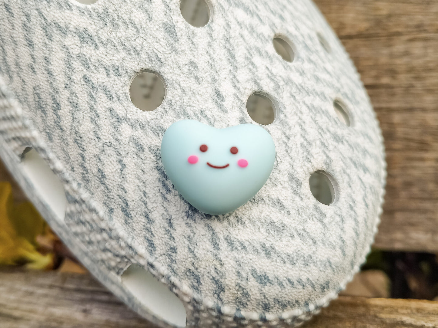 Smiley Stars & Hearts Clog Charms