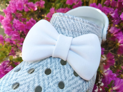 Glitter Bow Clog Charms