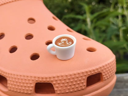 Coffee Cup Clog Charms
