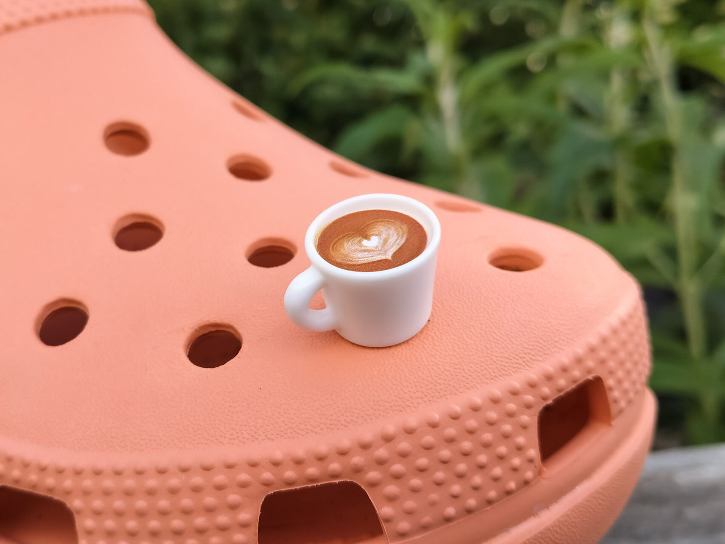 Coffee Cup Clog Charms