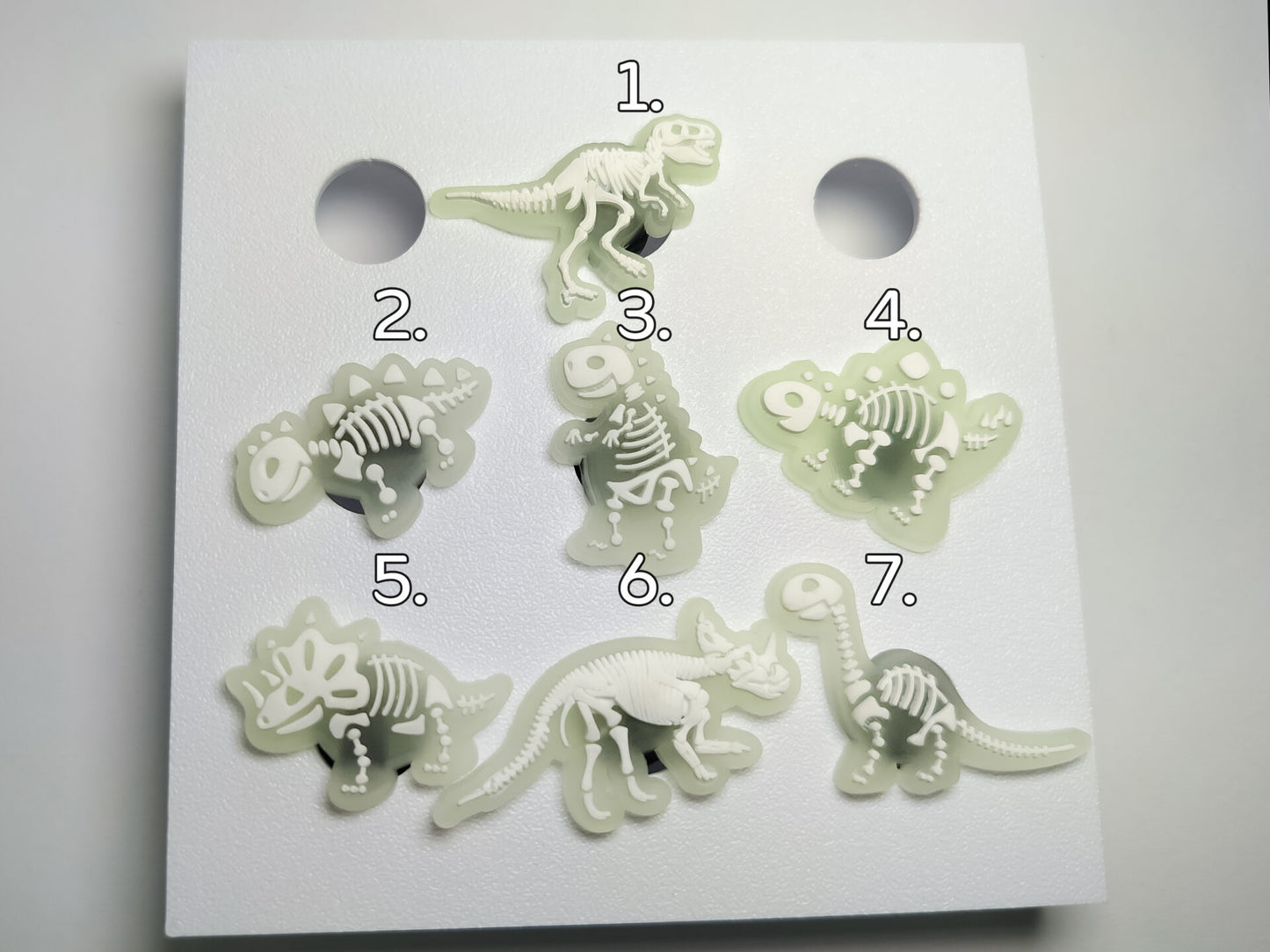 Dinosaur Skeleton Clog Charms