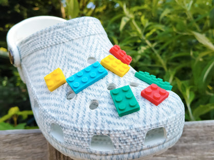 Building Brick Clog Charms
